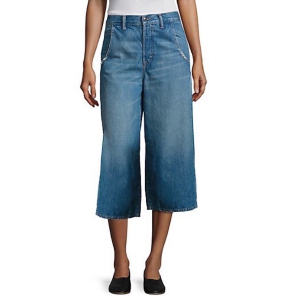Vince | Blue Wide-Leg Cropped Jeans | Sz 29